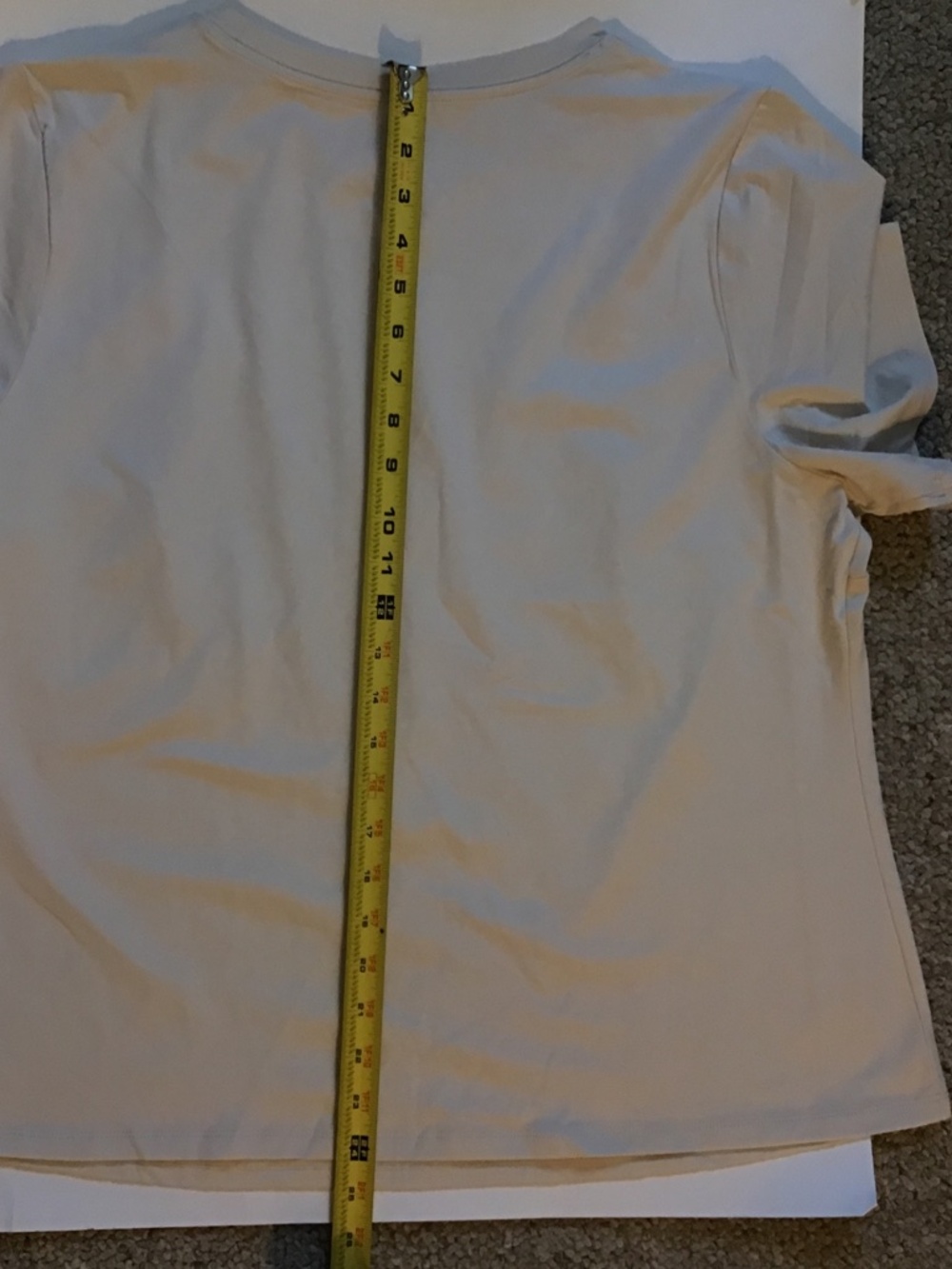 A New Day Womens Cream Colored Stretch T-Shirt Size XXL - Picture 8 of 9